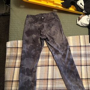 lululemon athletica Black Tie-Dye Leggings